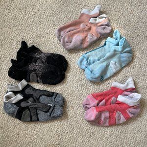 lululemon running socks assorted - 5 pairs